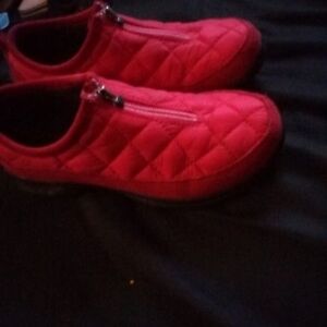 Lands' End Red Quilted Flats